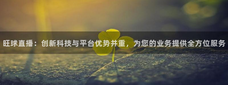 熊猫直播下载免费安装：旺球直播：创新科技与平台优势并重，为您的业务提供全方位服务