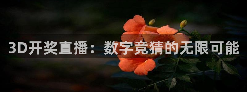 熊猫体育直播欢度2026进.来就送.org：3D开奖直播：数字竞猜的无限可能